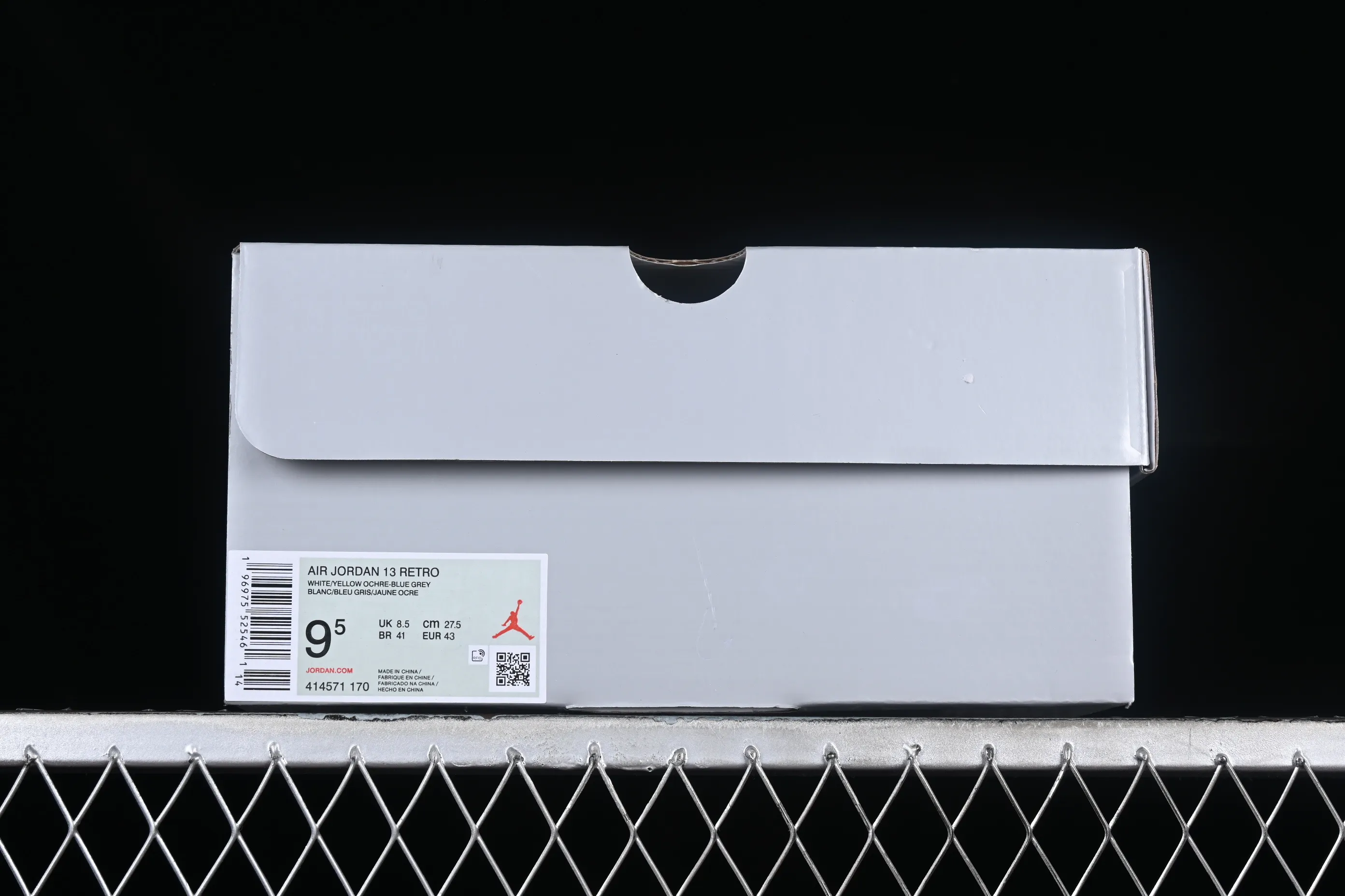 All categories Air Jordan Jordan series basketball shoes Air Jordan 13 pure original Air Jordan 13 Retro "Blue Grey" AJ13 Joe 13 cement gray 414571-170